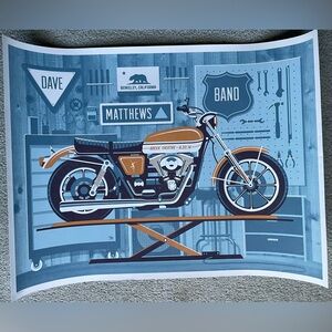 Dave Matthews limited edition concert poster Berkeley CA 2014
